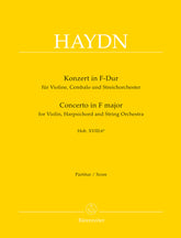 Haydn Concerto for Violin, Harpsichord and String Orchestra F major Hob XVIII:6*