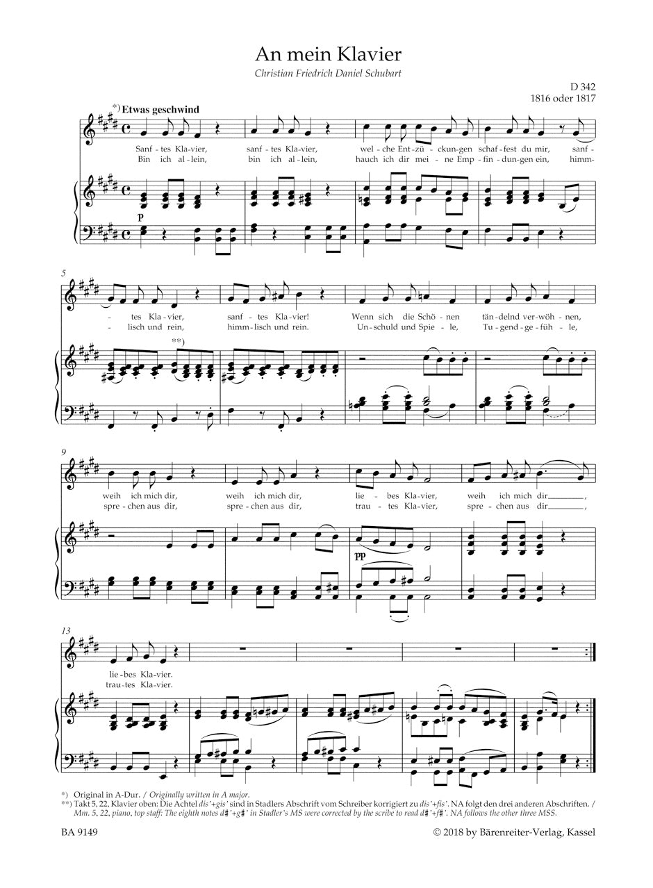 Schubert Lieder, Band 9 (Tiefe Stimme)
