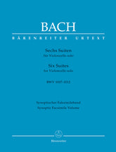 Bach Six Suites for Violoncello solo, BWV 1007-1012