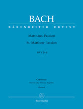 Bach St. Matthew Passion BWV 244 Basso Part