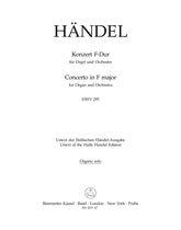 Handel Concerto for Organ and Orchestra Nr. 13 F major HWV 295 "The Cuckoo and the Nightingale" Organ Solo Part