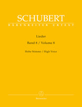 Schubert Lieder, Volume 8 (High Voice)