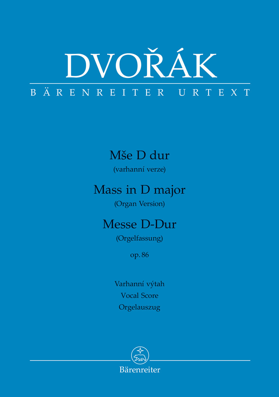 Dvorak Mass in D major op. 86 (Organ version)