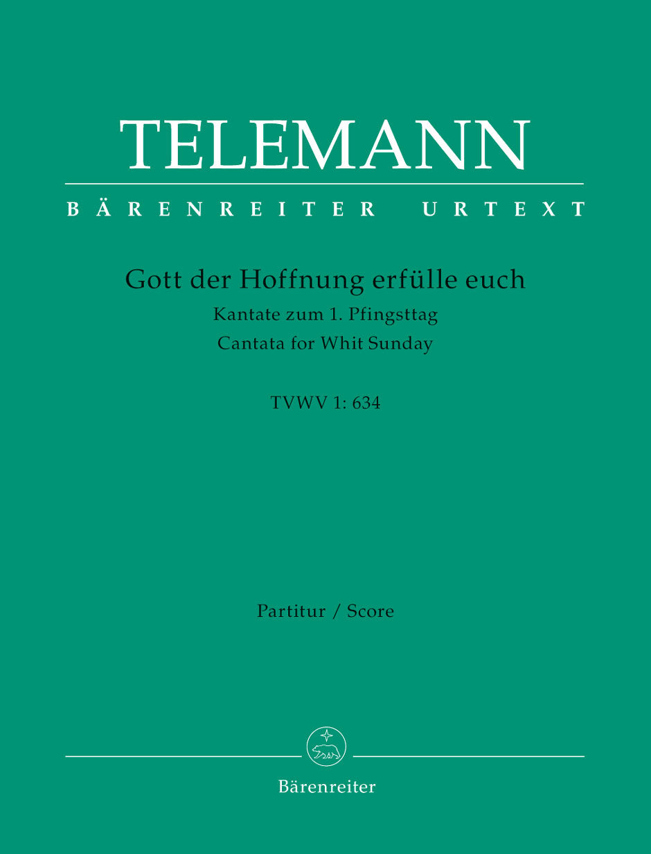 Telemann Gott der Hoffnung erfülle euch TVWV 1:634 -Cantata for Whit Sunday-