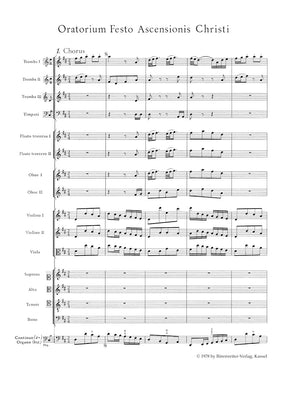 Bach Ascension Oratorio BWV 11 Study Score