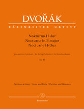 Dvorak Nocturne for String Orchestra op. 40 Score & Parts