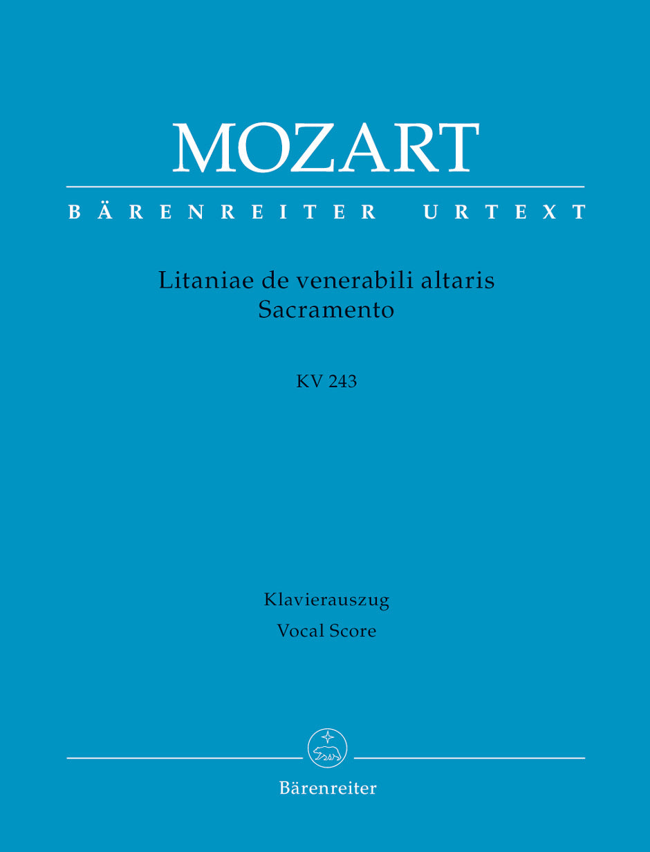 Mozart Litaniae de venerabili altaris Sacramento E-flat major K. 243