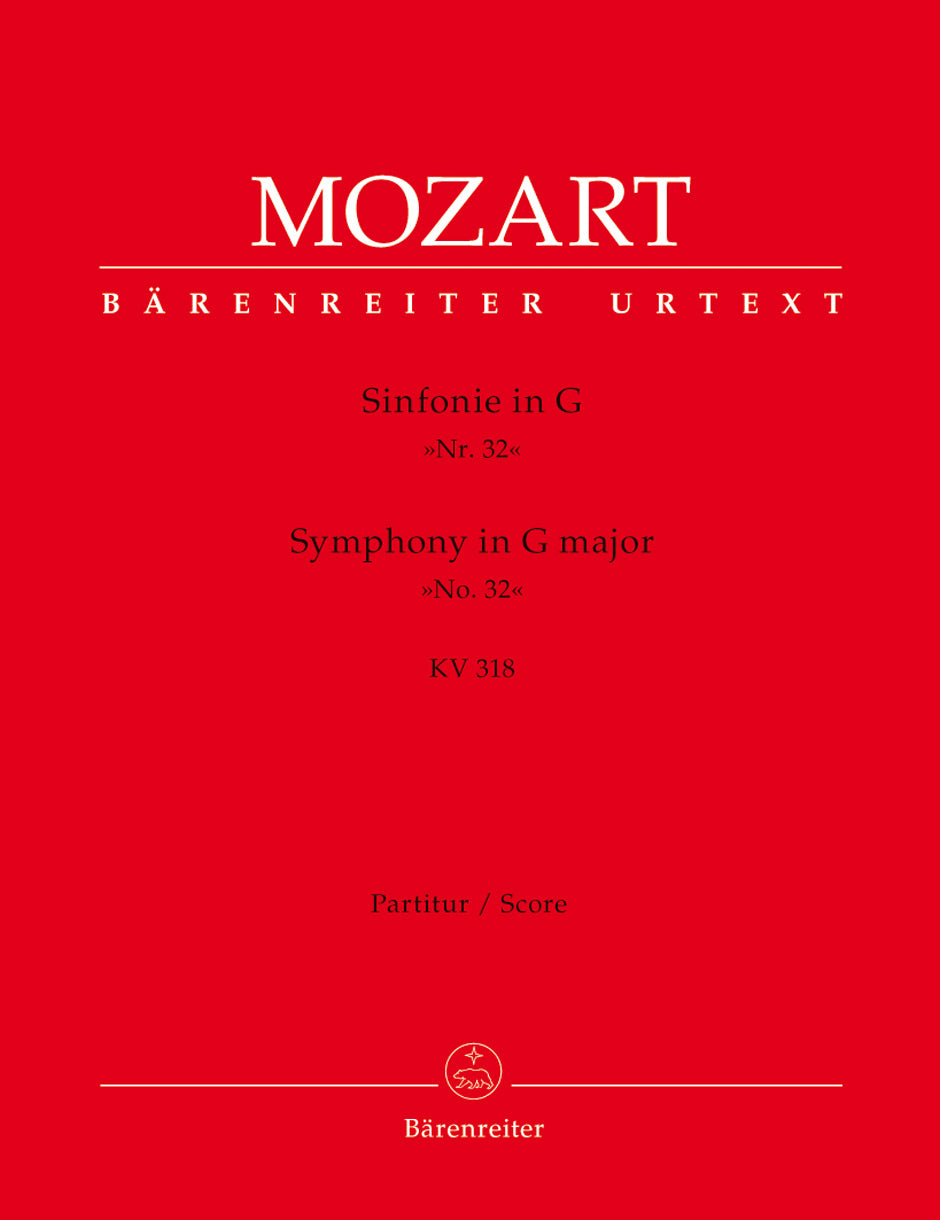 Mozart Symphony (Overture) Nr. 32 G major K. 318