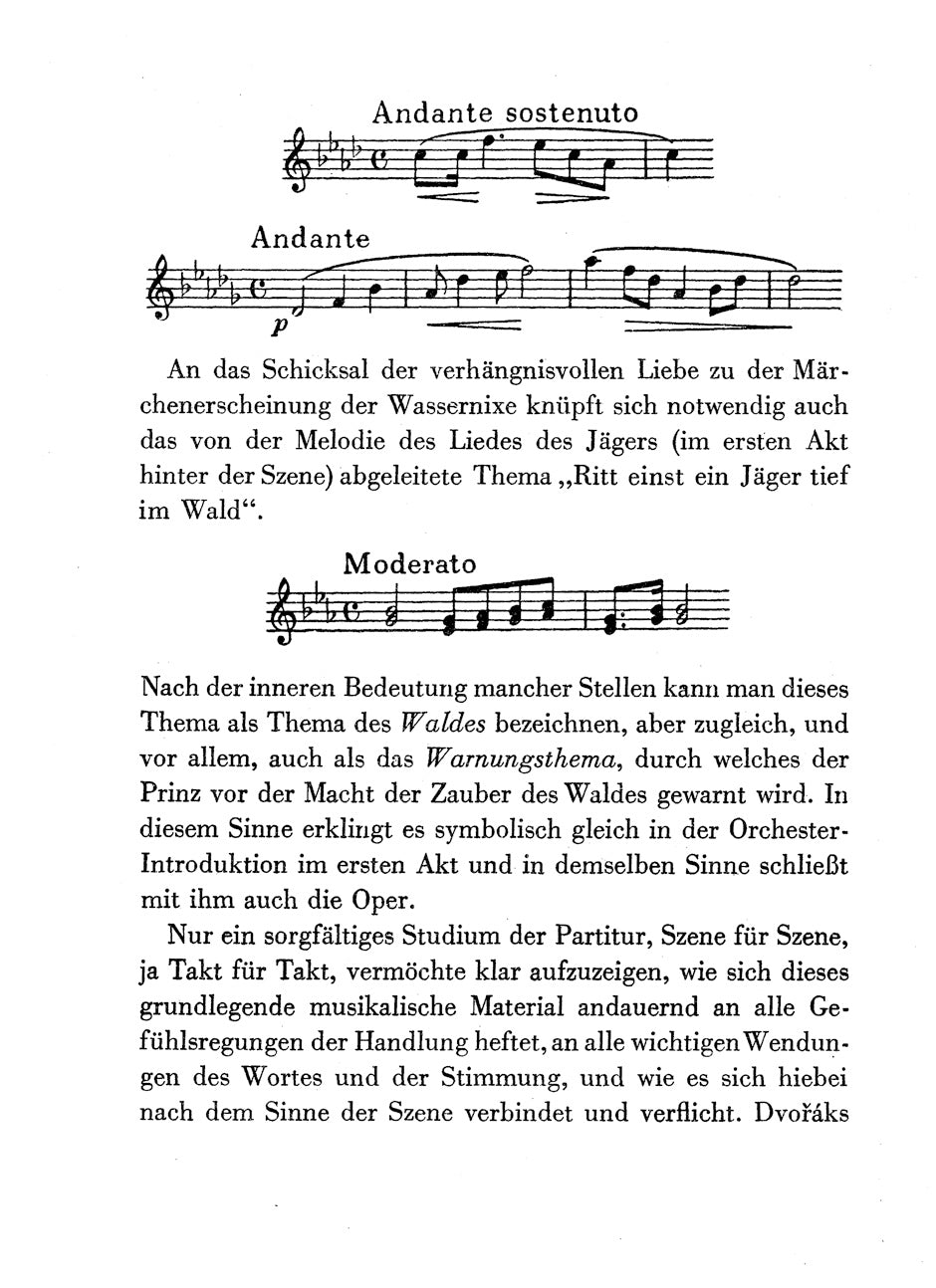 Dvorak Rusalka, Op. 114 Libretto