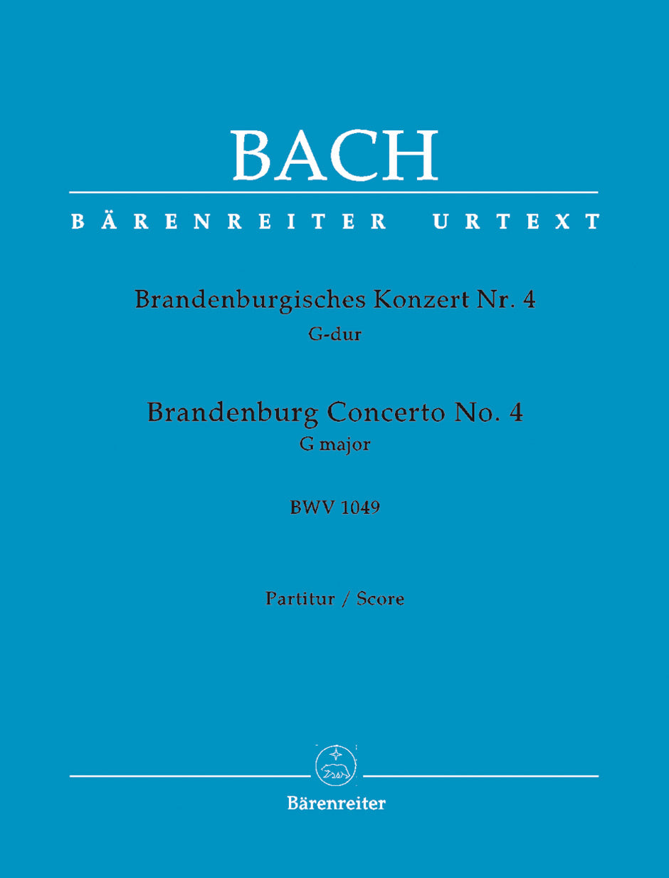 Bach Brandenburg Concerto Nr. 4 G major BWV 1049