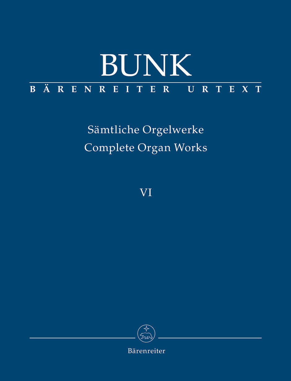 Bunk Complete Organ Works, Volume 6