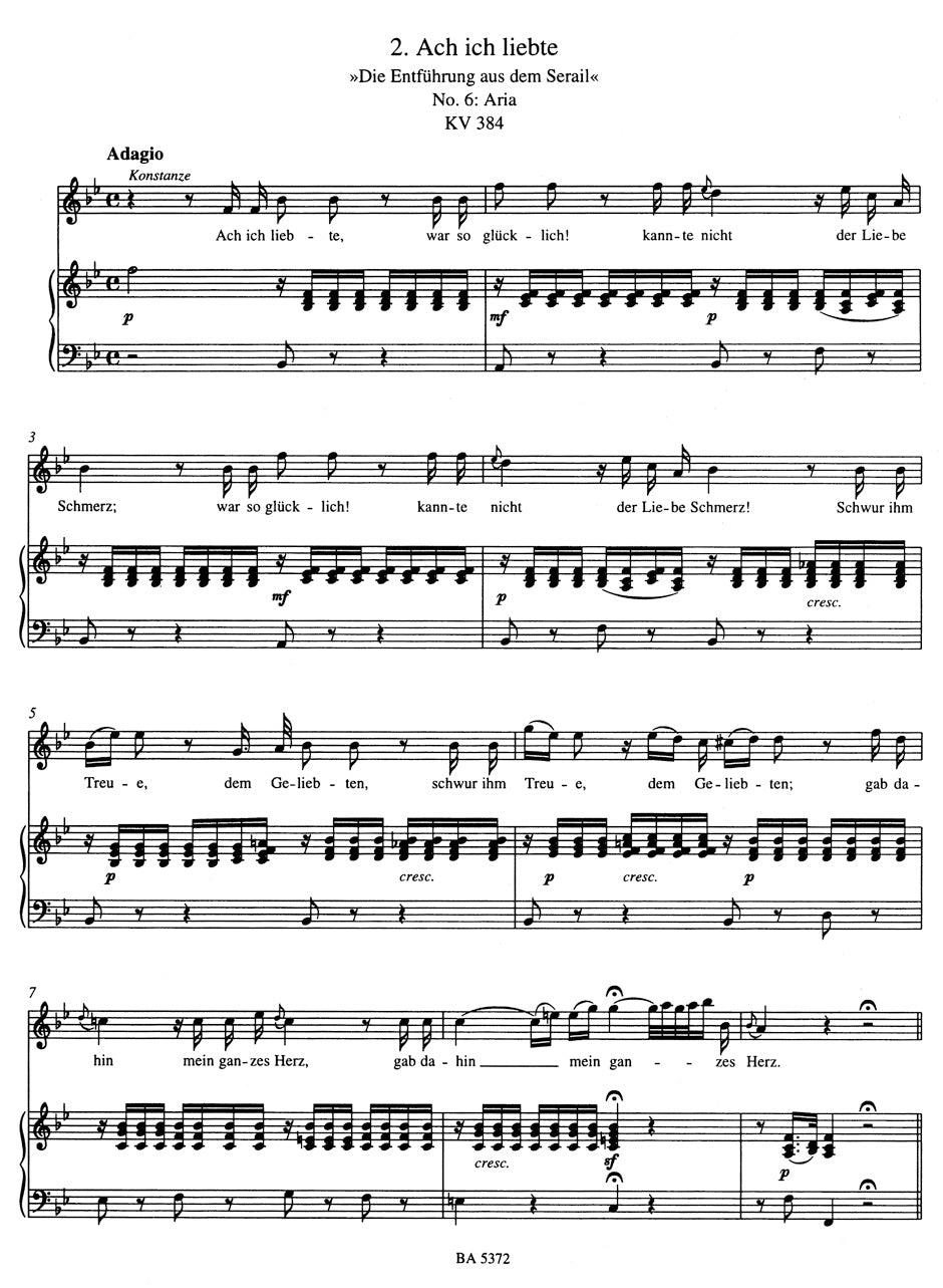 Mozart The Aria Book. Soprano, Volume 2 -without Booklet-