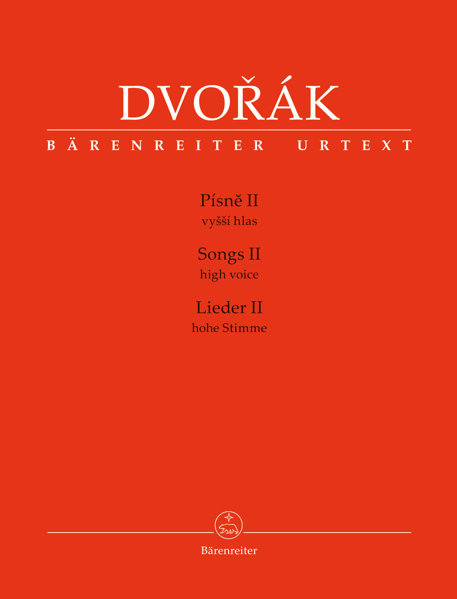 Dvorak Songs II for High Voice and Piano