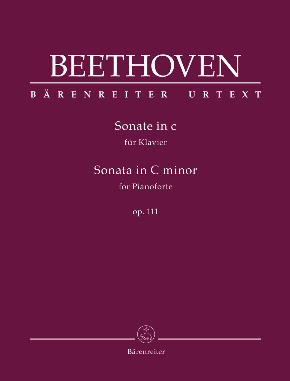 Beethoven Sonata for Pianoforte in C minor op. 111