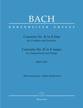 Bach Concerto for Harpsichord and Strings Nr. 2 E major BWV 1053