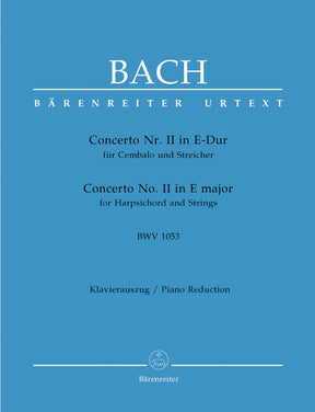 Bach Concerto for Harpsichord and Strings Nr. 2 E major BWV 1053