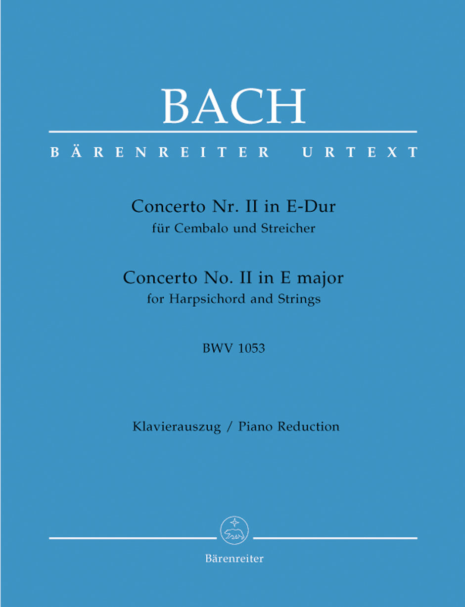 Bach Concerto for Harpsichord and Strings Nr. 2 E major BWV 1053