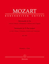 Mozart Serenade for 2 Oboes, 2 Clarinets, 2 Horns and 2 Bassoons E-flat major K. 375