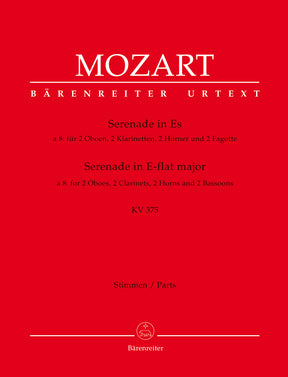 Mozart Serenade for 2 Oboes, 2 Clarinets, 2 Horns and 2 Bassoons E-flat major K. 375