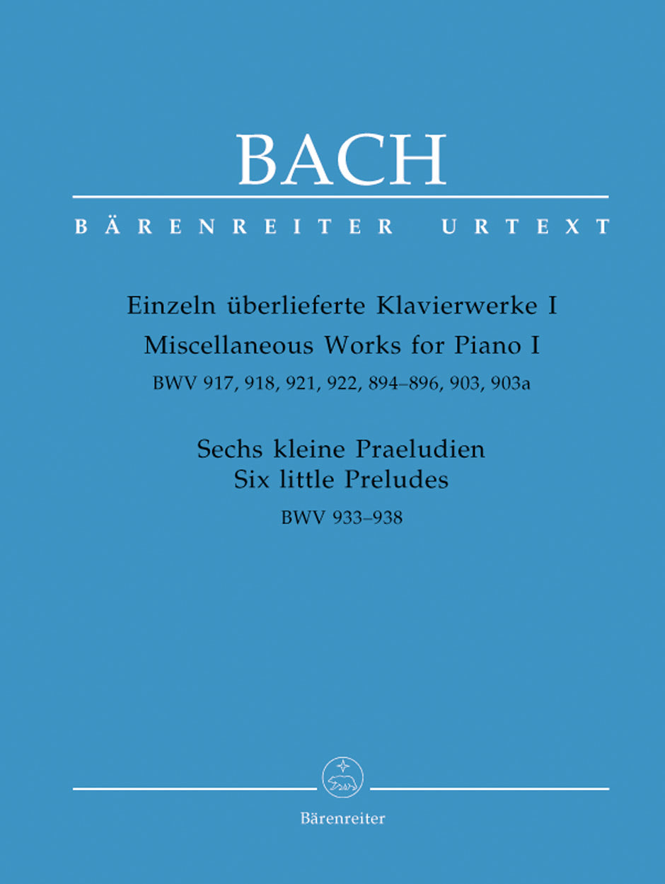 Bach: Miscellaneous Works for Piano Volume I