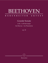 Beethoven Grande Sonate für Klavier B-Dur op. 22