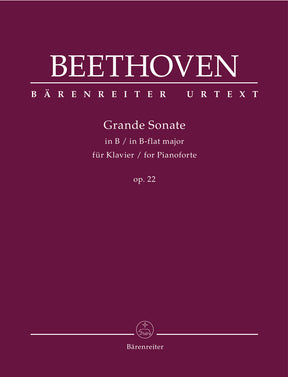 Beethoven Grande Sonate für Klavier B-Dur op. 22