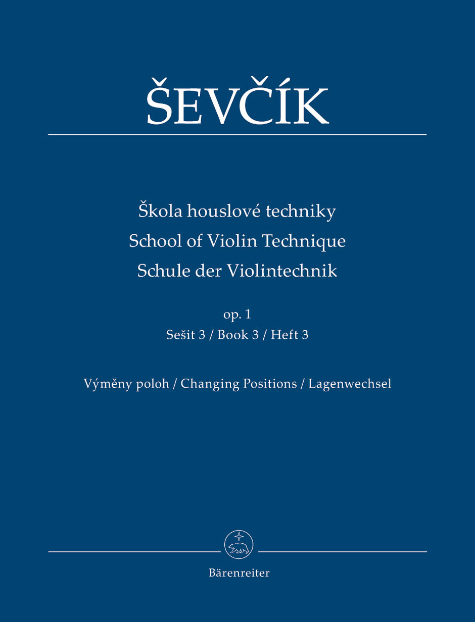 Sevcik School of Violin Technique op. 1 -Changing Positions- (Book 3)