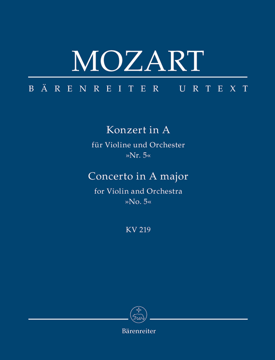Mozart Concerto for Violin and Orchestra No. 5 A major K. 219
