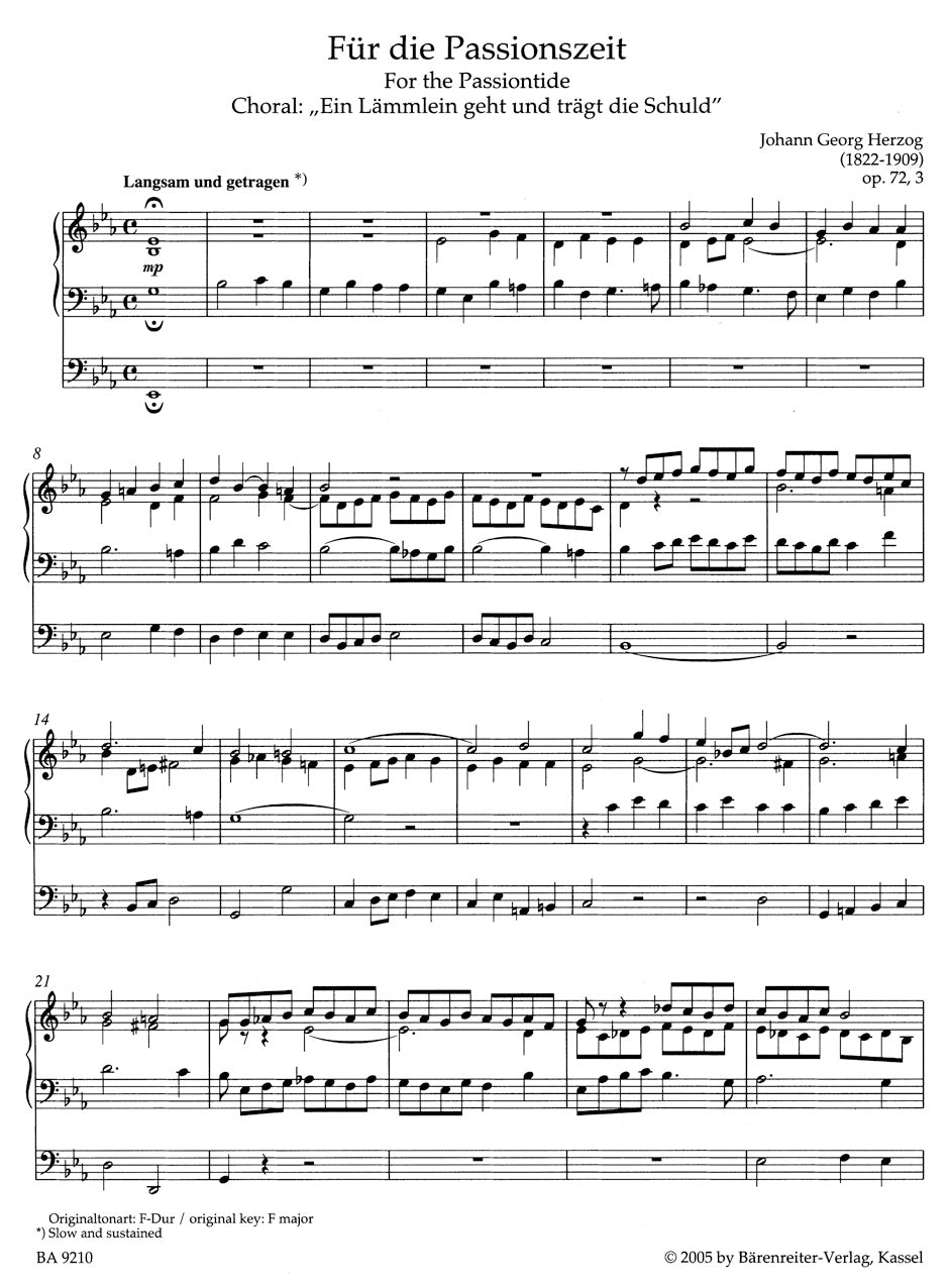 Organ Music for Passions and Easter