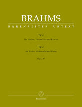 Brahms Trio for Violin Violoncello and Piano Opus 87