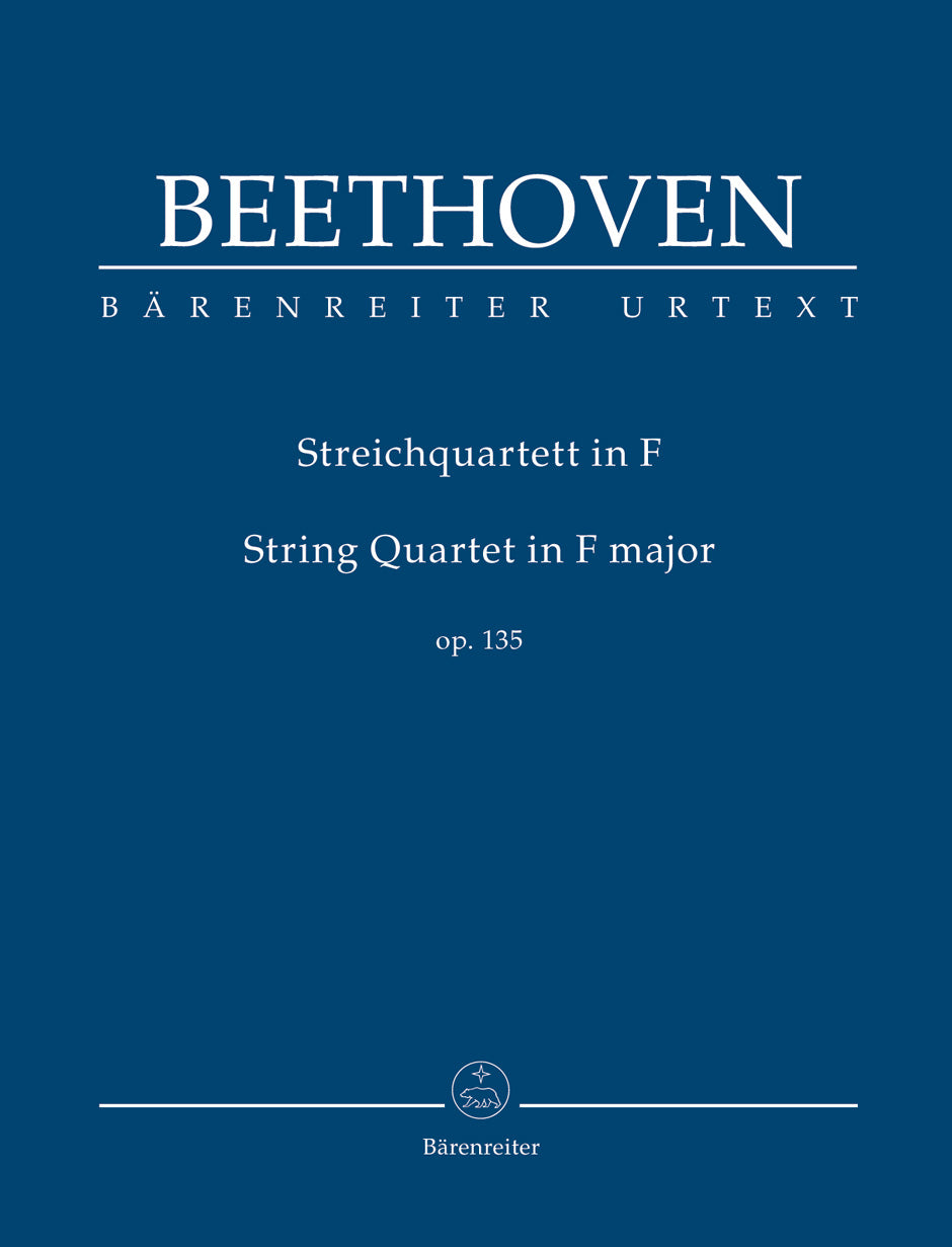 Beethoven String Quartet in F major op. 135 Study Score