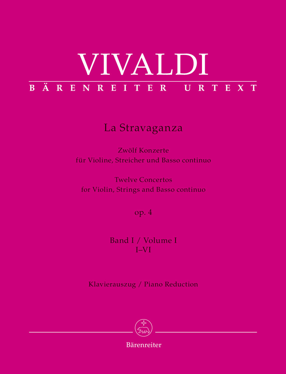 Vivaldi La Stravaganza op. 4 -12 Concertos for Violin, Strings, and Basso Continuo- (Band 1: 1-6)