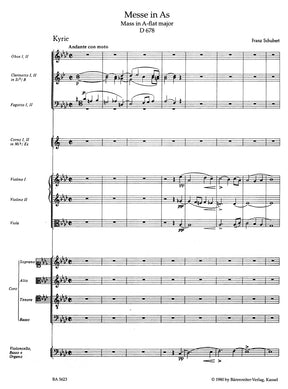 Schubert Missa A-flat major D 678 (Second version with the variant of the Osanna in excelsis and the Cum Sancto Spiritu Fugue from the first version)