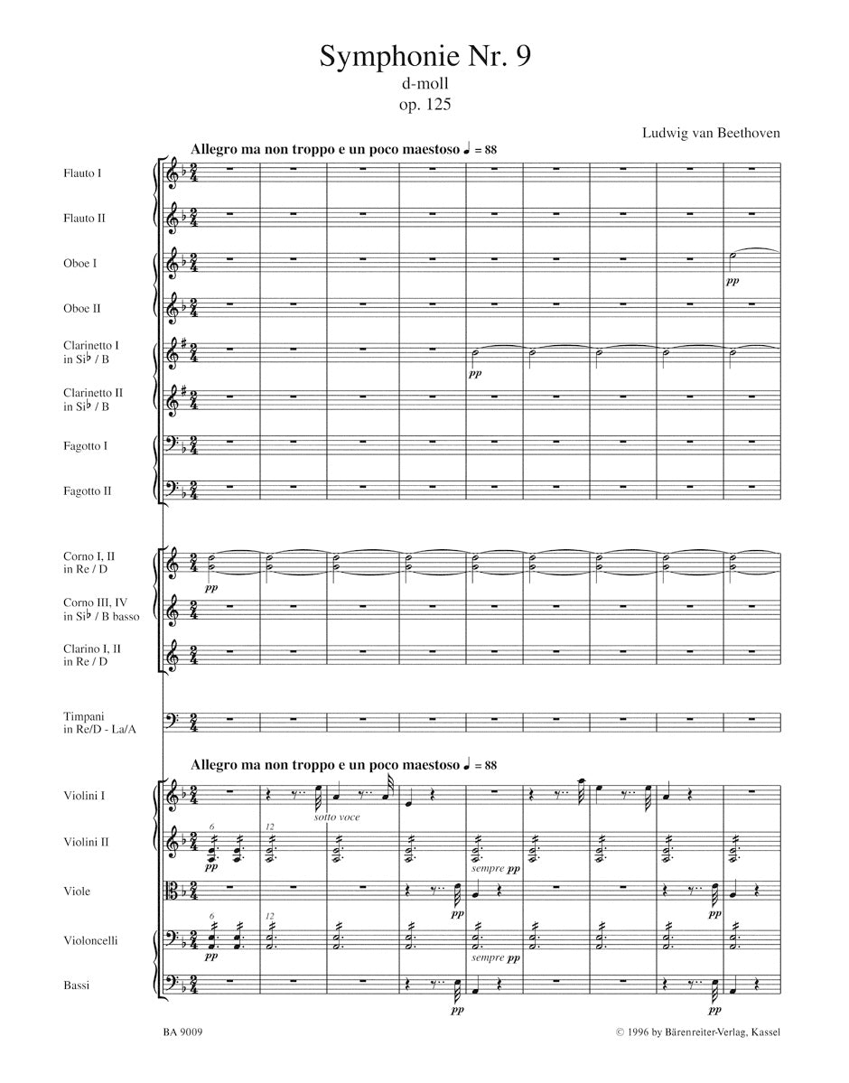 Beethoven Symphony no. 9 in D minor op. 125