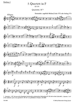 Mozart The Thirteen Early String Quartets Volume 2 (Nos 5-7)