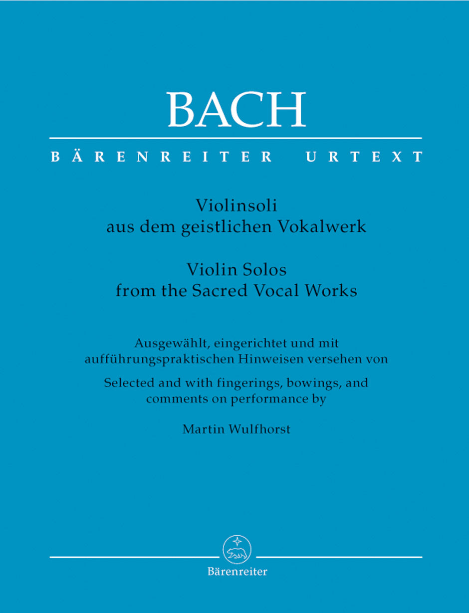 Bach Violin Solos from the Sacred Vocal Works (with a second violin part)