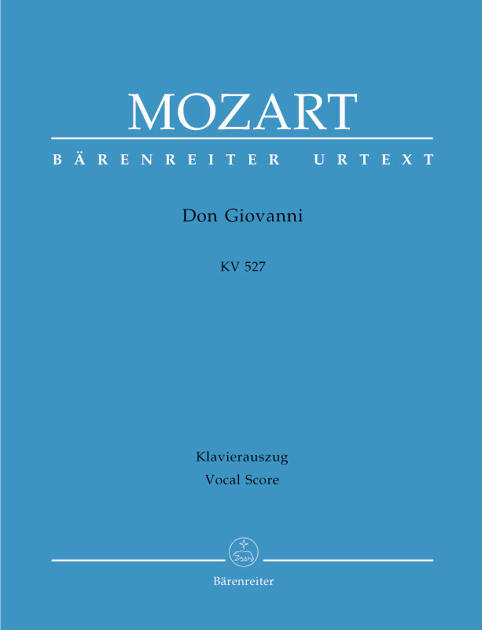 Mozart Don Giovanni K. 527 -Dramma giocoso in two acts - Hardcover