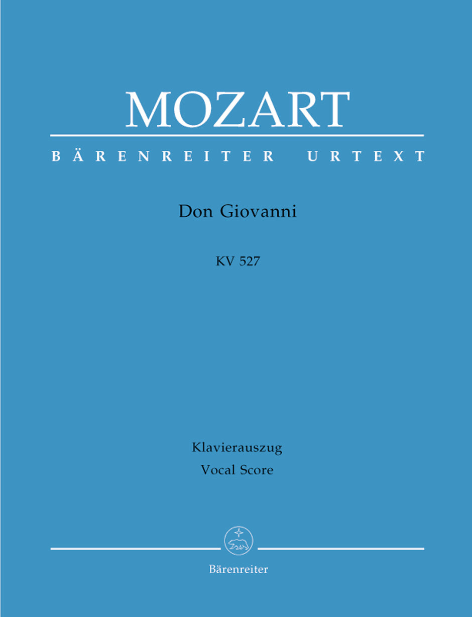 Mozart Il dissoluto punito ossia il Don Giovanni K. 527 -Dramma giocoso in two acts - Hardcover