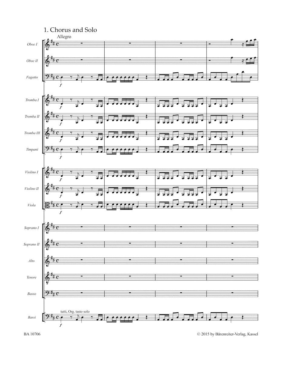 Handel Te Deum for the Victory at the Battle of Dettingen HWV 283