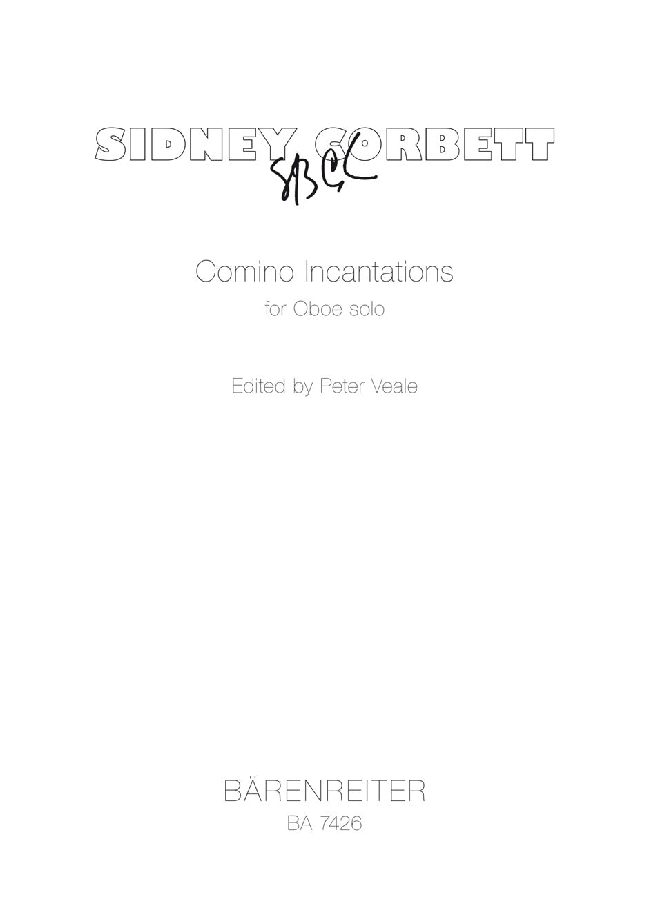 Corbett Comino Incantations für Oboe solo (1994)