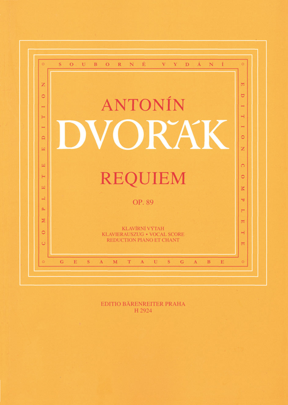 Dvorak Requiem op. 89