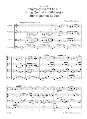 Dvorak String Quartet Nr. 10 Es-Dur op. 51