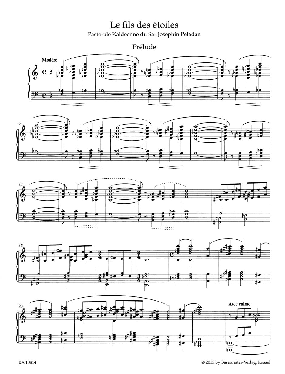 Satie Le fils des étoiles for Piano
