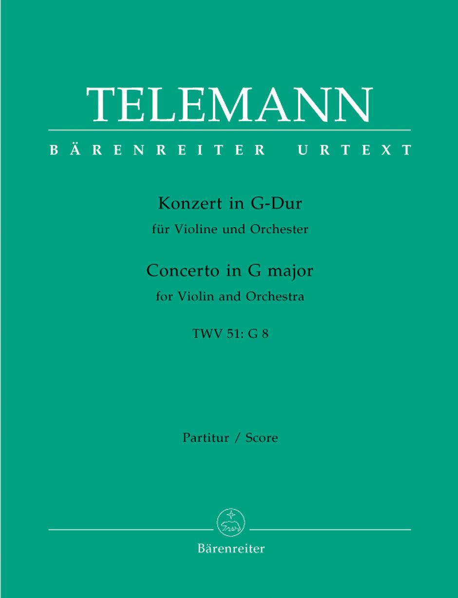 Telemann Concerto for Violin and Orchestra G major TWV 51:G8