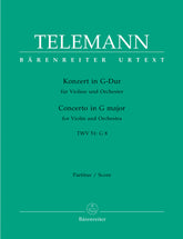 Telemann Concerto for Violin and Orchestra G major TWV 51:G8