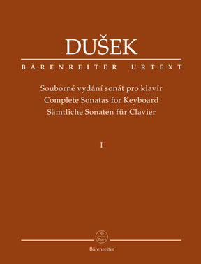 Dusek Complete Sonatas for Keyboard (Volume 1)