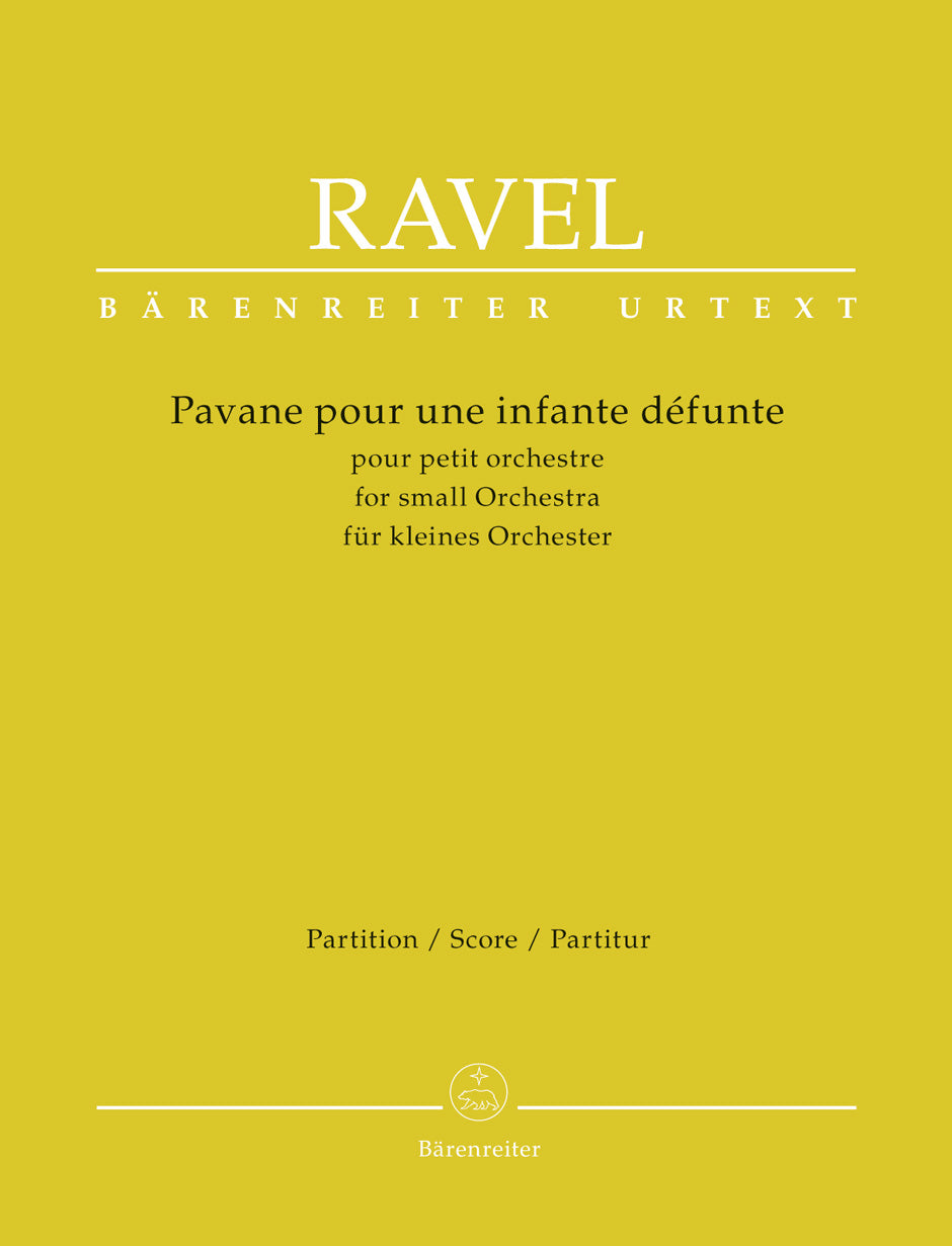 Ravel Pavane for a Dead Princess for small Orchestra