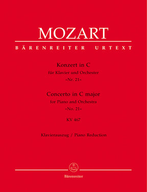 Mozart Concerto for Piano and Orchestra No. 21 C major K. 467 (Piano Reduction)