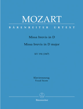 Mozart Missa brevis D major K. 194 (186h)