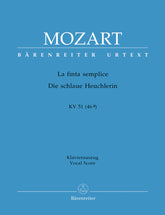 Mozart La finta semplice KV 51 (46a) -Opera buffa in 3 Akten- (Die schlaue Heuchlerin)